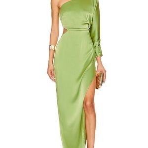 ASTR Amari Dress; size large; green